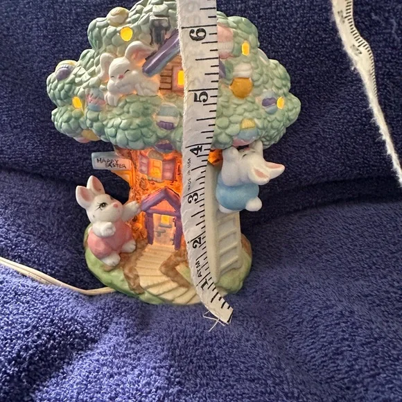 Easter Bunny Tree Night Light - Pastel Green by - Picture 5 of 9